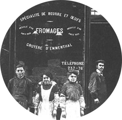 MyFrenchLife™ - MyFrenchLife.org - Paris Mosaic - artisans in Paris - Androuet Fromagerie - Cheese shops in Paris - French cheese - 1909