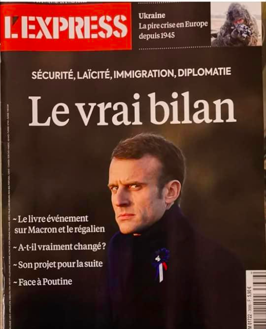 Macron, Ukraine. L'Express, Ludovic Marin
 
