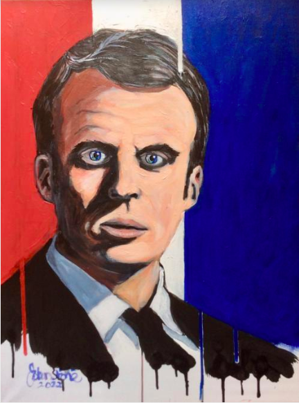 President Emanuel Macron - Ray Johnstone portrait
https://raysportraits.online/shop/president-macron-with-eiffel-tower-eyes