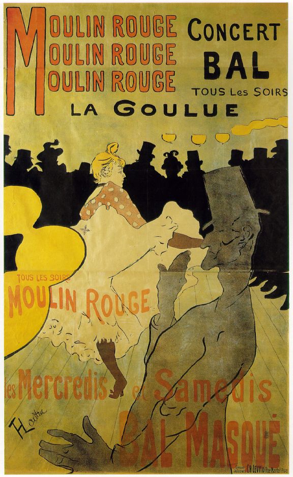 MyFrenchLife™ – MyFrenchLife.org – Louise Weber – La Goulue – Toulouse Lautrec – Moulin Rouge – cancan – poster